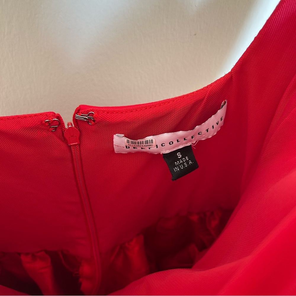 Delfi Collective Elsa Long Dress in Red - Picture 9 of 14